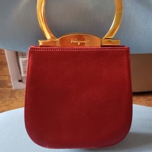 Ferragamo Burgundy Bag